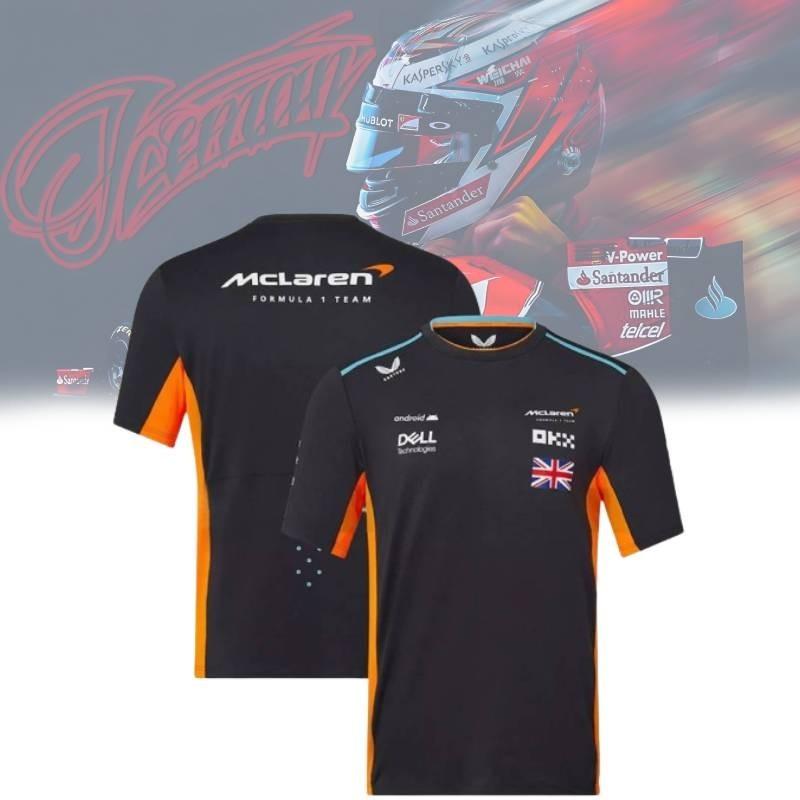 Breathable Mesh Fabric Fia Formula 1 World Championship Men's Summer Shirt