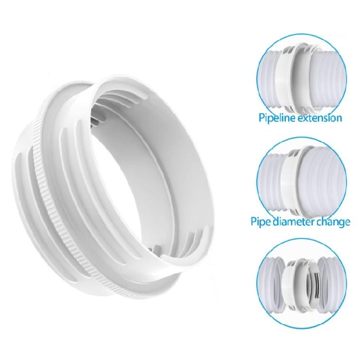 2PCS Exhaust Hose Connector Sealing Exhaust Hose Coupler ABS Air Conditioning Hose Coupler for Portable Air Conditioning