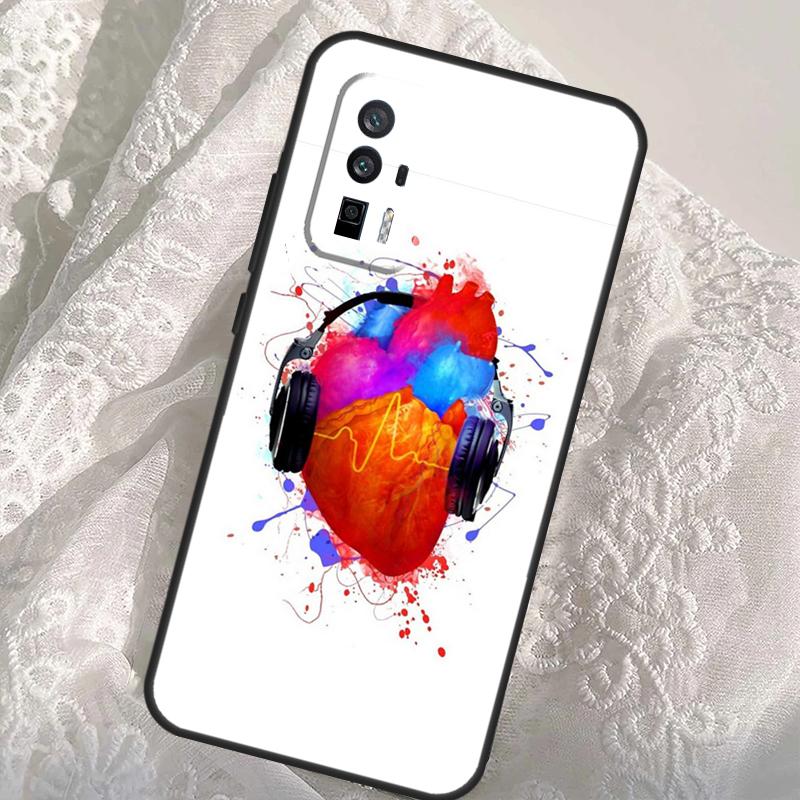 

DJ Mixer Music Case For Xiaomi 14T Pro 13T 12T 11T 13 14 Ultra POCO F6 Pro M6 M5s F3 F5 X3 X5 X6 Pro Cover Xiaomi 14