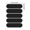 4/5/6 Stuks Reflecterende Motorfietsstickers Helmen Onzichtbaar Zwart Rechthoek Eenvoudig Effectief Auto Reflecterende Tape Voor Helmen Fietsen