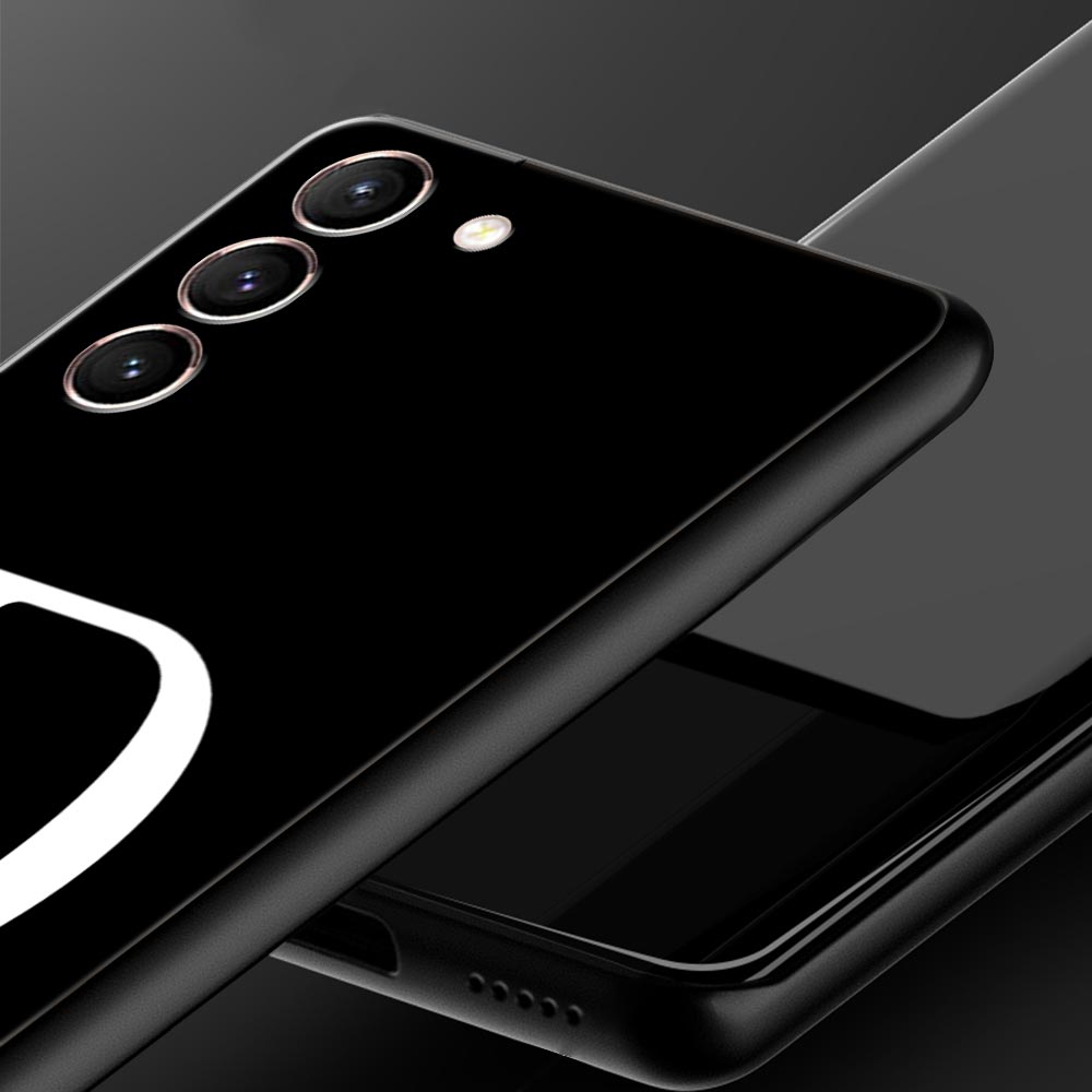 Initial Letter A Z Phone Case For Samsung Galaxy S26 Ultra S25 Plus S24 FE S23 S22 5G S21 S20 Cover Black Soft