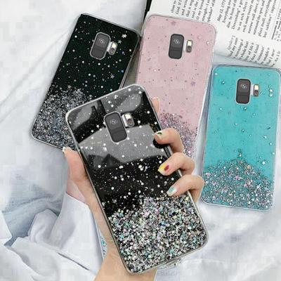 Bling Glitter Telefon Fall Für samsung galaxy S9 S 9 G960F G960F/DS G960 Silicon Weiche Fall Volle Abdeckung für samsungS9 S9 Zurück abdeckung