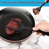 Spatule Pince Multifonction Antiadhésive 2-en-1 Spatule en Silicone Pince à Saisir et Retourner Résistante à la Chaleur Cuisine Maison Cuisson Steak Crêpe Œuf Spatule Pince