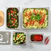 Rechteckige Buffet-Lebensmittelpfanne aus Edelstahl
