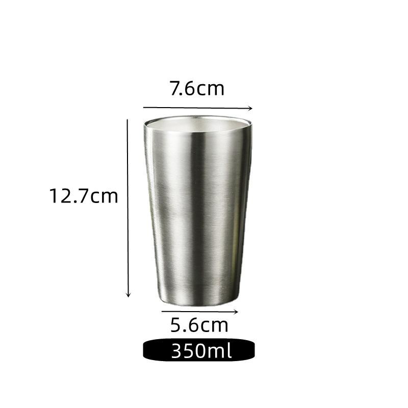 Double-walled Espresso Cups 304 Stainless Steel Mug Coffee Cup Beer Mug Wine Glasses Tea Mugs  Insulation Cold Insulation