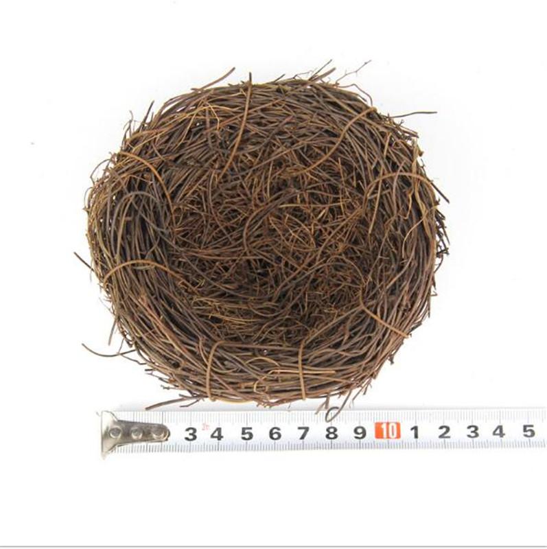 Retro-Dekorationszubehör 6 / 8 / 10 / 12 / 15 / 20 cm Natur, Vogelnest, optisches Geschäft, Ausstellung kreativer Vogelkäfig, Zubehör FEFF