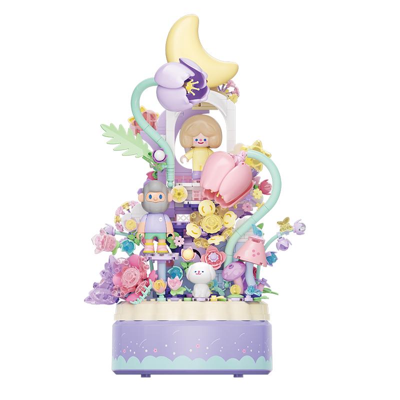 RiCO Star Dream Garden Music Box Building Block Set