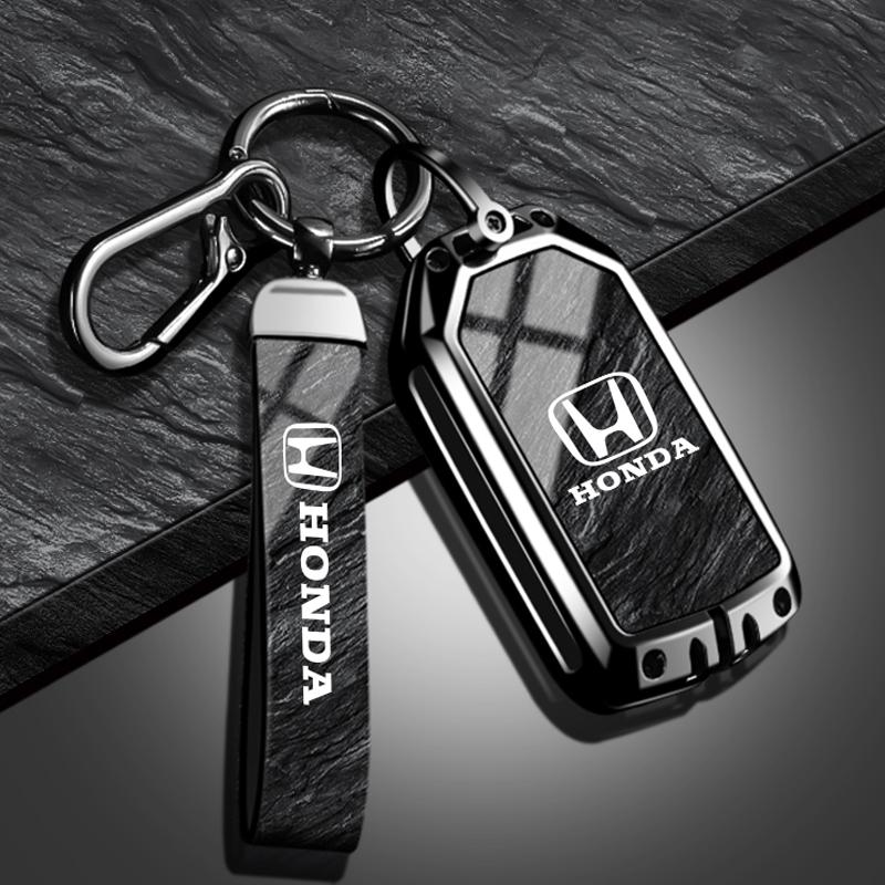 ARG1 Zinc Alloy Car Flip Key Case Fob Cover Protection Shell Keychain For Honda CIVIC CR-V INSPIRE CITY Accord HR-V Pilot Sport SI EX