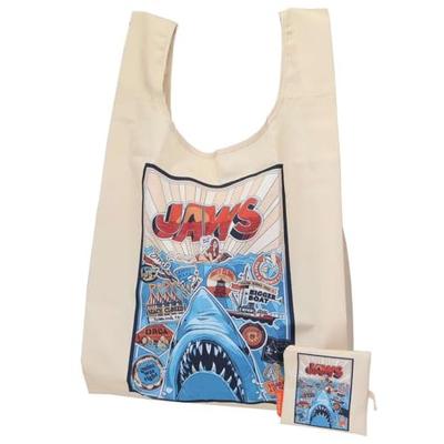 Marushin JAWS Shark Comic Eco Bag, Recycled Polyester, Large Capacity, 4985016500