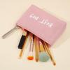Compact Multi-functional Canvas Cosmetic Bag & Pencil Case for Women and Students