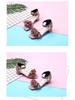 Summer 2024 Girls' High Heel Korean Style Sandals – Roman Princess Shoes for Little and Big Kids