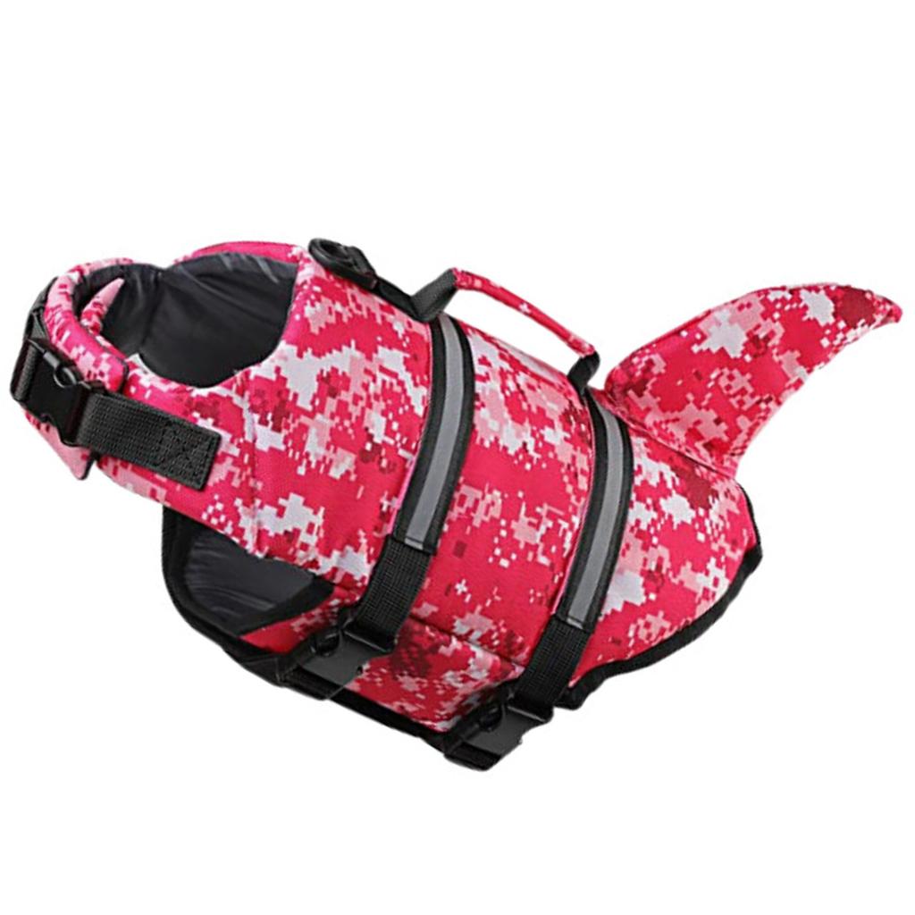 Adjustable Dog Swimming Life Preservers with High Buoyancy Swim Vest Flotation Device Swimsuit Rescuing Handle