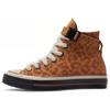 Converse Chuck 70 Fashion Leopard Casual Comfortable High-Top Canvas Shoes Unisex Sneakers Tan A08161C