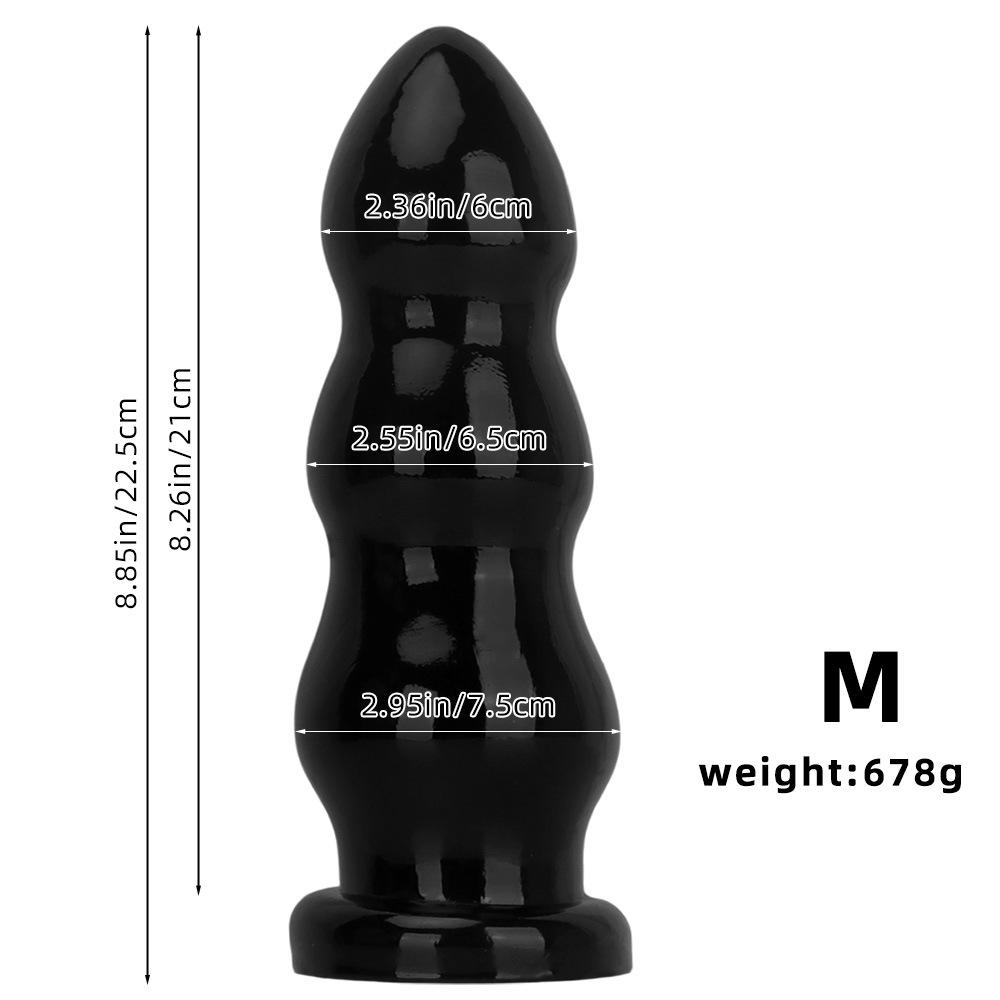PVC Black Dildo Simulated Penis Butt Plug Fisting Sex Toy Strap On Cock Big Dick Realistic Cock BDSM