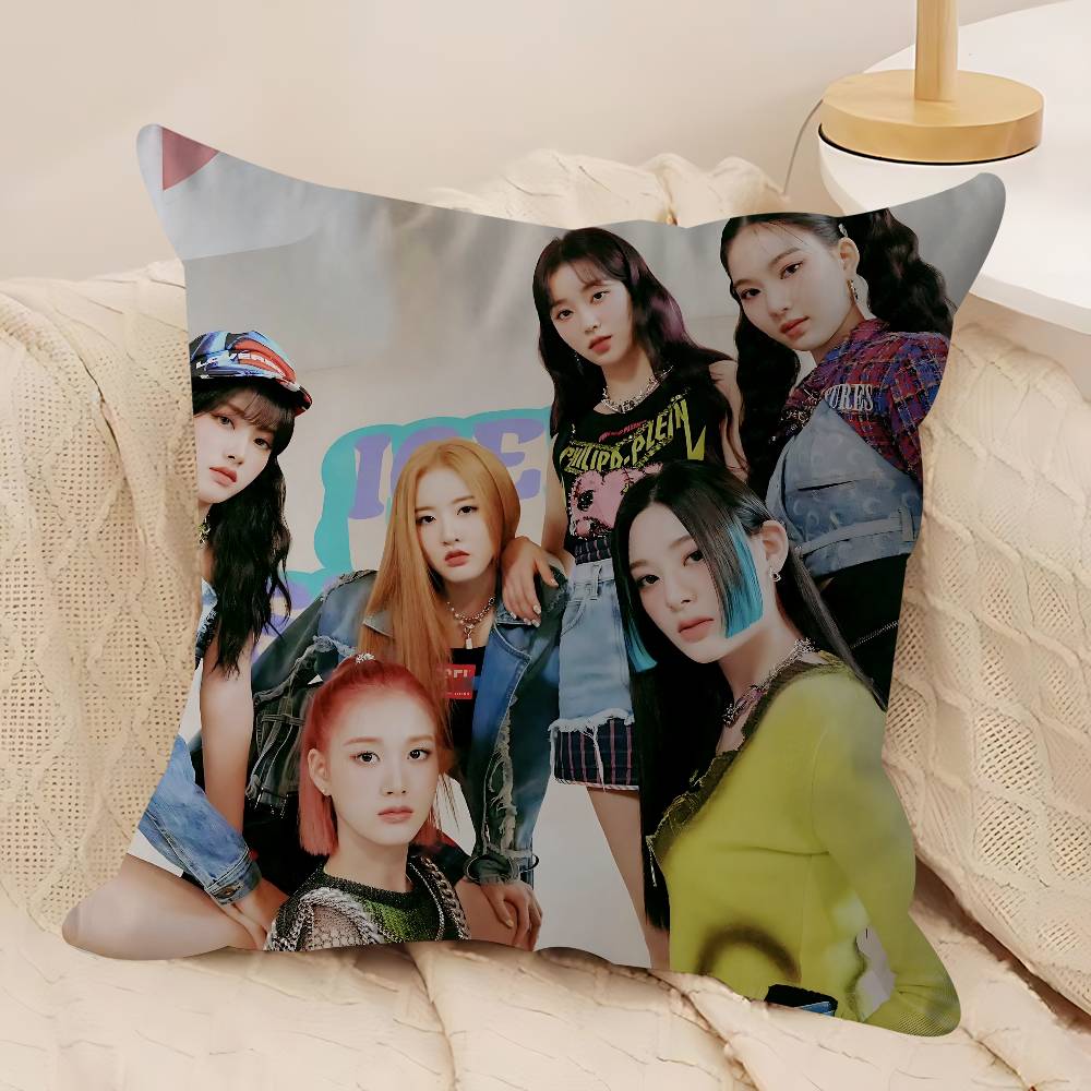 Kpop S-STAYC Cushion Cover Pillowcase Upholstery Sofa Throw Pillow Home Decor Pillowcas