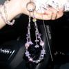 Y2K Aesthetic Cherry Tassel Phone Lanyard Exquisite Beaded Phone Chain Wristband Keyring Anti Lost Mobile Phone Charms