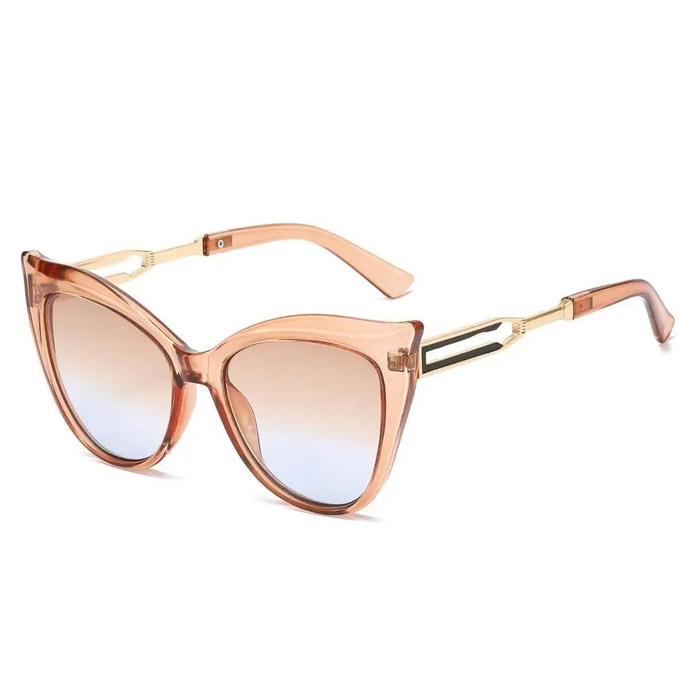 Fashion Vintage Sunglasses Trendy Metal Frame Luxury Gradient Multicolor Steam Punk Eyewear Sun Glasses