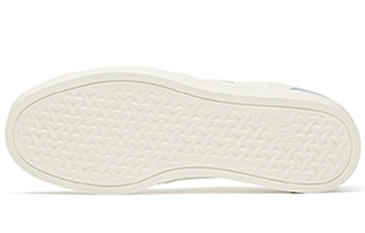Women's Sneakers Anta Synthetic Leather Slip Resistant Low top Skateboard Shoes Women's White Blue
