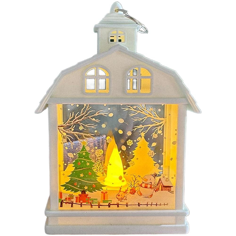 

Classic Vintage Christmas LED Night Light for Tabletop and Hanging Tree Ornament with Soft Warm Light for Festive Home Decor