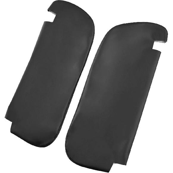 Paar Sonnenblende Leder Schwarz Abdeckung Skin Fit für 1994-2001 Dodge RAM 1500 2500