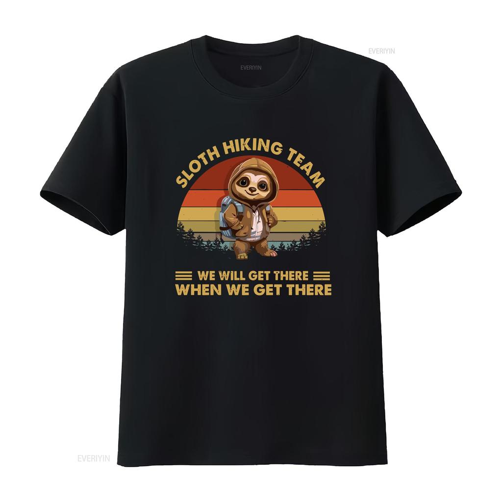 Sloth Hiking Team We Will Get There When lovers shirt for enthusiasts enthusiastic hikers vintage Washed homme Unisex Slightly
