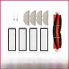 Compatible Accessories for Roborock S50/T7/T7Pro/P5/E25/S55: Filter, Side Brush, Main Brush, Rag.