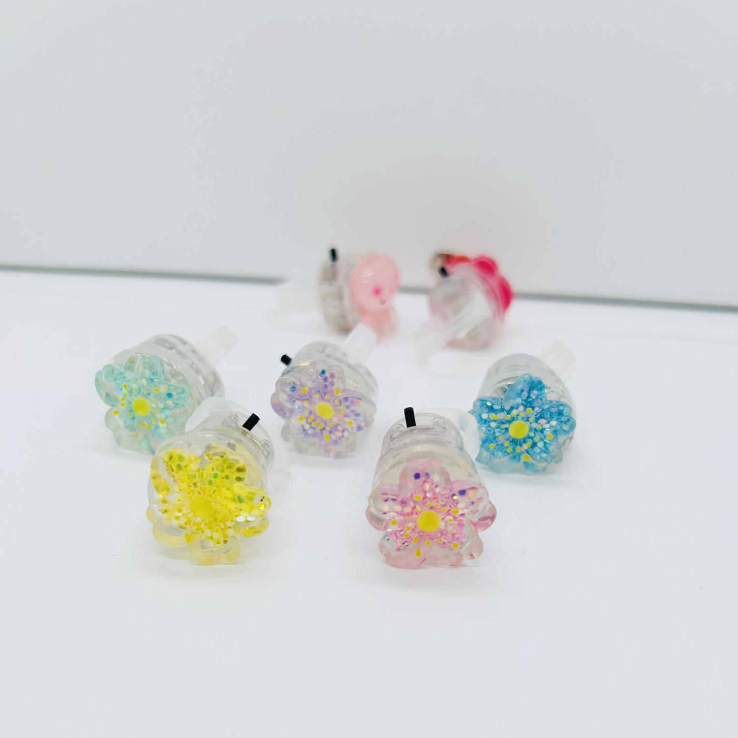 Acrylic Cartoon Finger Ring – Flashing Luminous Light for Kids  Babies
