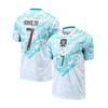 Camisa de Futebol Masculina 26‑27 Portugal Fora de Casa Nº 7 Verde, Camiseta Esportiva de Manga Curta de Secagem Rápida