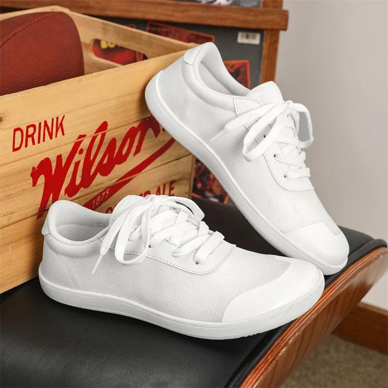 2025new Style PUAMSS Men's Wide Minimalist Barefoot Shoes Walking Sneakers for Men Zero Drop Sole