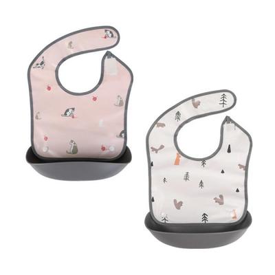 Nordico Kinder Bib 2p Forest Friend + 1 Cat Cat