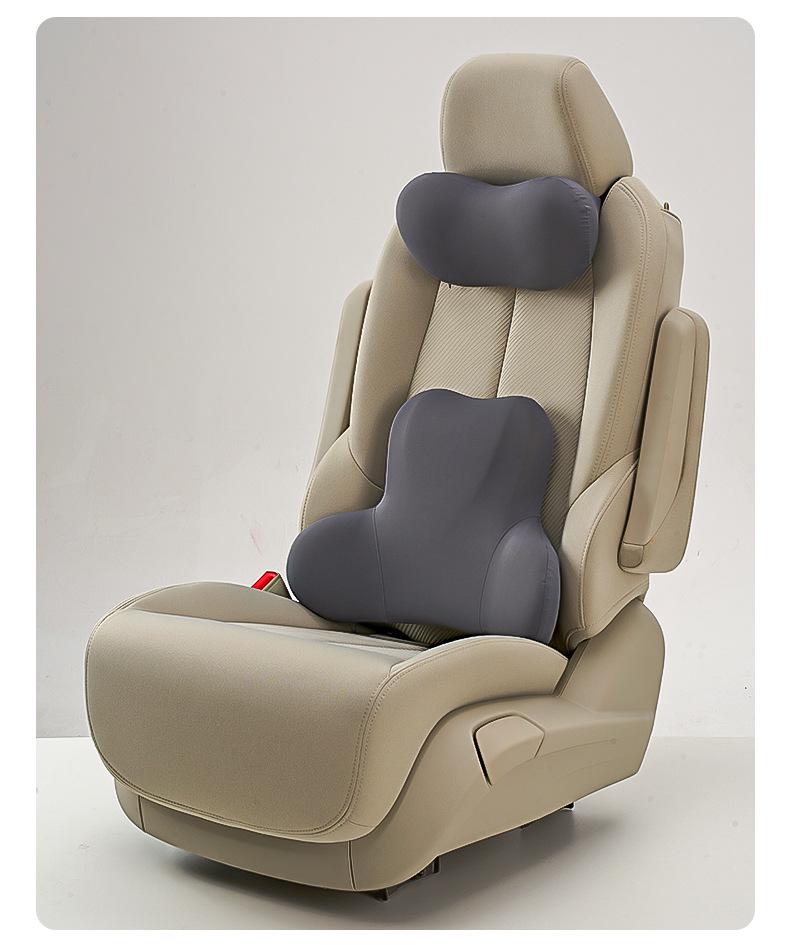 Ergonomic Multi-Angle Lumbar and Neck Support Pillow for Car