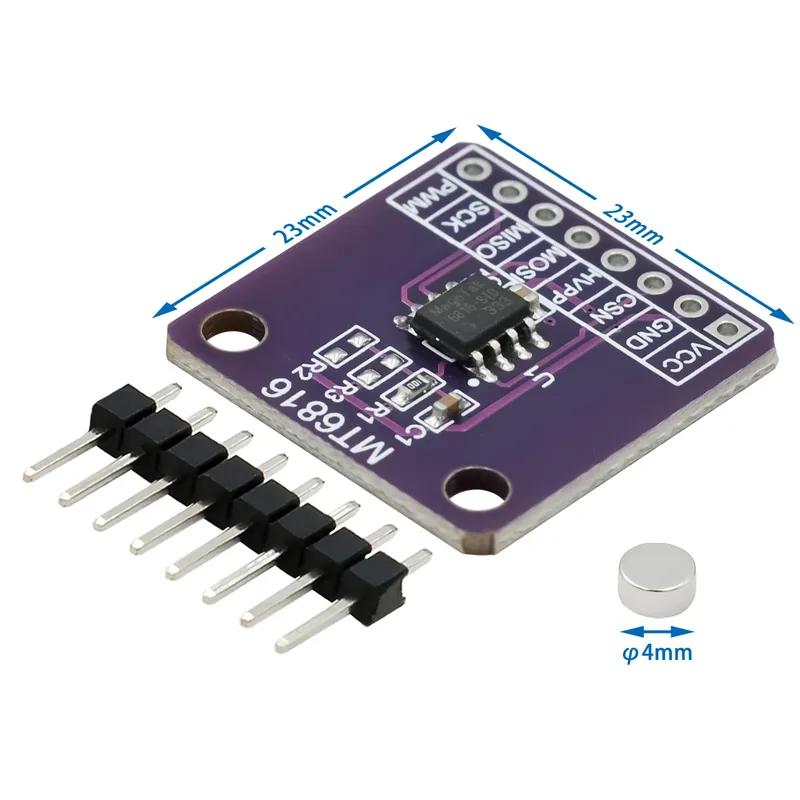 MT6816 high-speed and high-precision magnetic encoder magnetic induction angle measurement sensor module