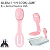 2-In-1 Clip-On Book Light Rechargeable Ultra-Thin Led Reading Light Eye-Caring Dimmable Brightness Mini Portable Travel Reading
