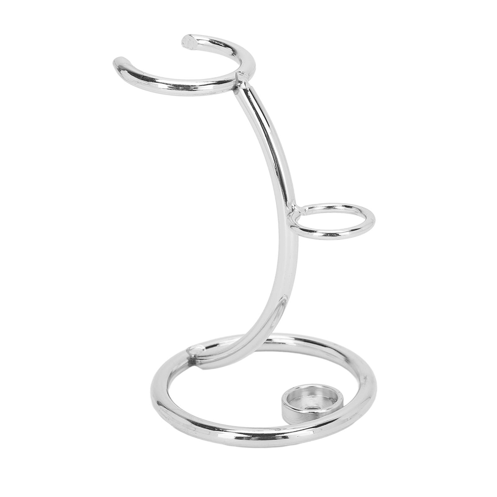 

Подставка для безопасной бритвы из нержавеющей стали Современная Быстросохнущая Гигиеничная Не ржавеющая Мужская Подставка-держатель Основание для бритв серебряный