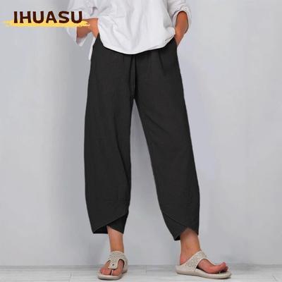 Women's Fashion Casual Solid Color Print Pants & Capris