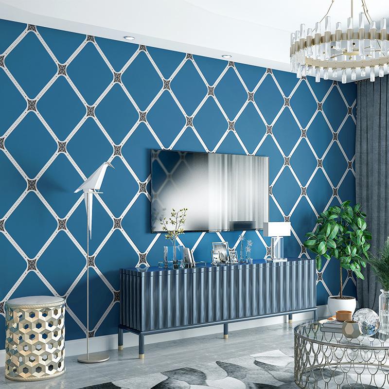 Hjorteskinn fløyel tapet Nordiske geometriske mønstre linjer moderne minimalistisk vertikale striper stue TV bakgrunn tapet