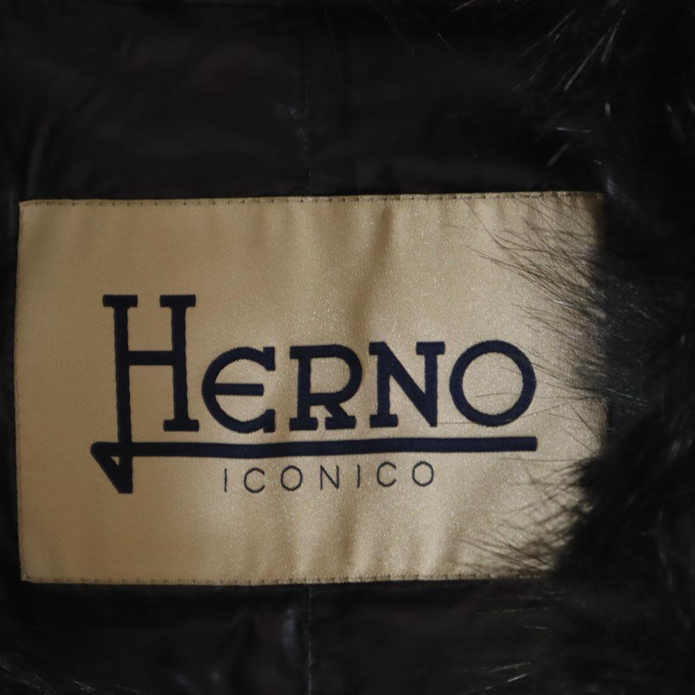 Herno down coat 40 Charcoal Navy Women Used