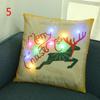 Home Pillowcase Creative LED Lights Sofa Pillowcase Christmas Theme Pillow