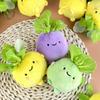 Plush Vegetable Toy Cartoon Keychain Backpack Pendant Childrens Holiday Gift