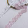 15 Yards Embroidered Flower Lace Polyester Cotton Water Soluble Trim Lace Trim  DIY Clothes