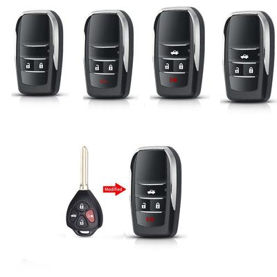 Durable For Reiz 2/3/4 Buttons Flip Key Fob Cover Remote Key Case Automotive Key Car Key Shell