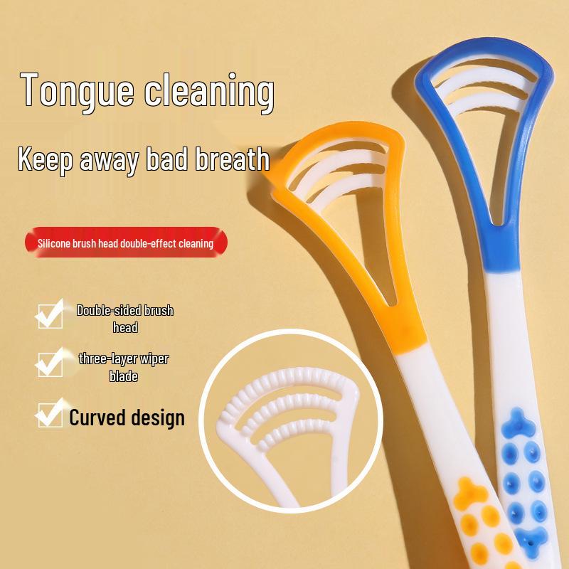 Silicone Tongue Cleaner: Fresh Breath Solution for Adults & Kids