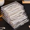 Waterproof Transparent Necklace Storage Box 3/5 Layer Necklace Display Cabinet  for Women