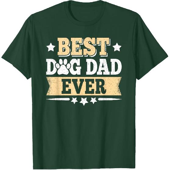 Best Dog Dad Ever Vintage Dog Daddy Father Men T-Shirt