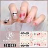 Nail Art French Nail Decals 3D Nails Polish Wraps Gel Nail Stickers Set Gel Full Nail Wraps  Nail