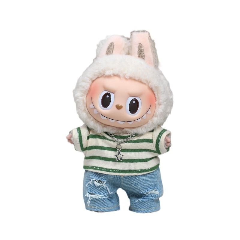 New Toy Labu Striped Clothes Fashion Doll Childlike Beautiful Baby Clothes