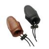 Cow Leather Thumb Finger Tip Protector Guard Ring Tab Leather Hunting Practice