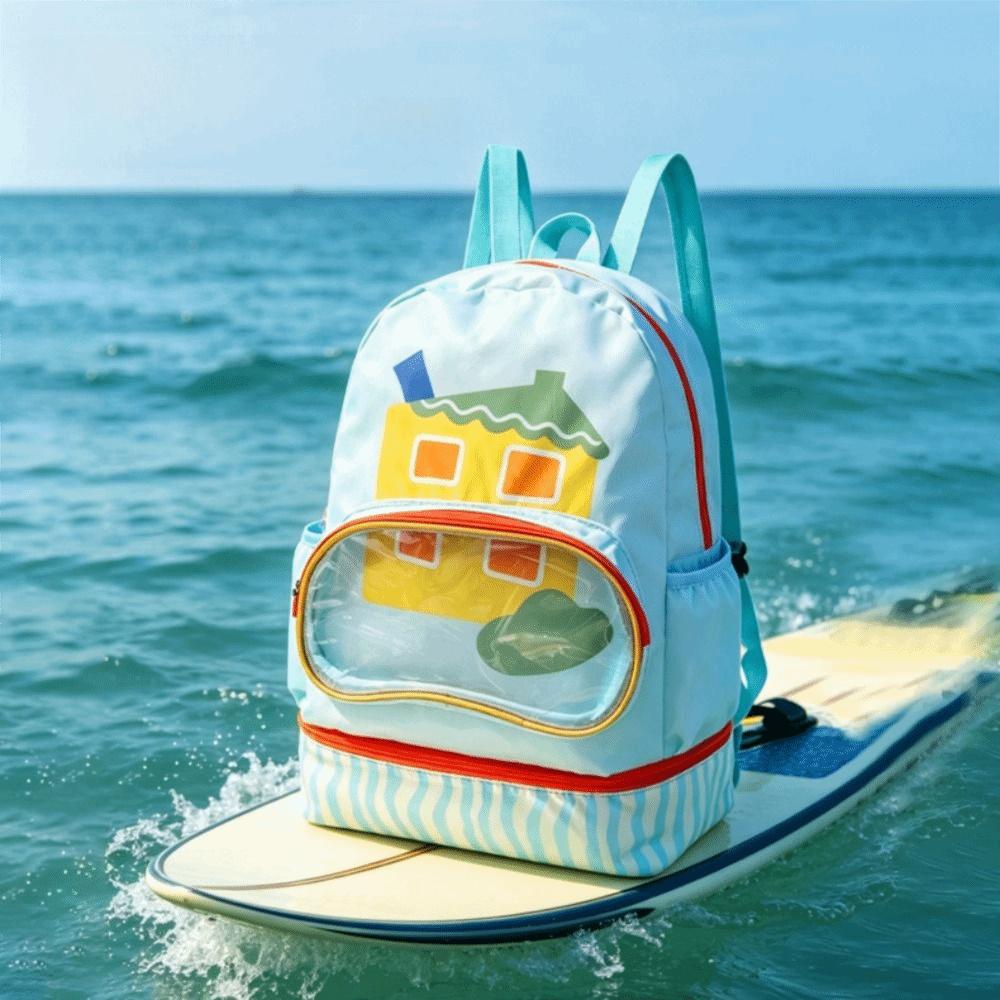 Waterproof Swim Backpack Wet Dry Separation Children's Swimming Bag Swimwear Storage
