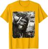 Funny Bigfoot & Alien Sasquatch Rock On Hand Sign UFO Selfie Unisex T-Shirt 10