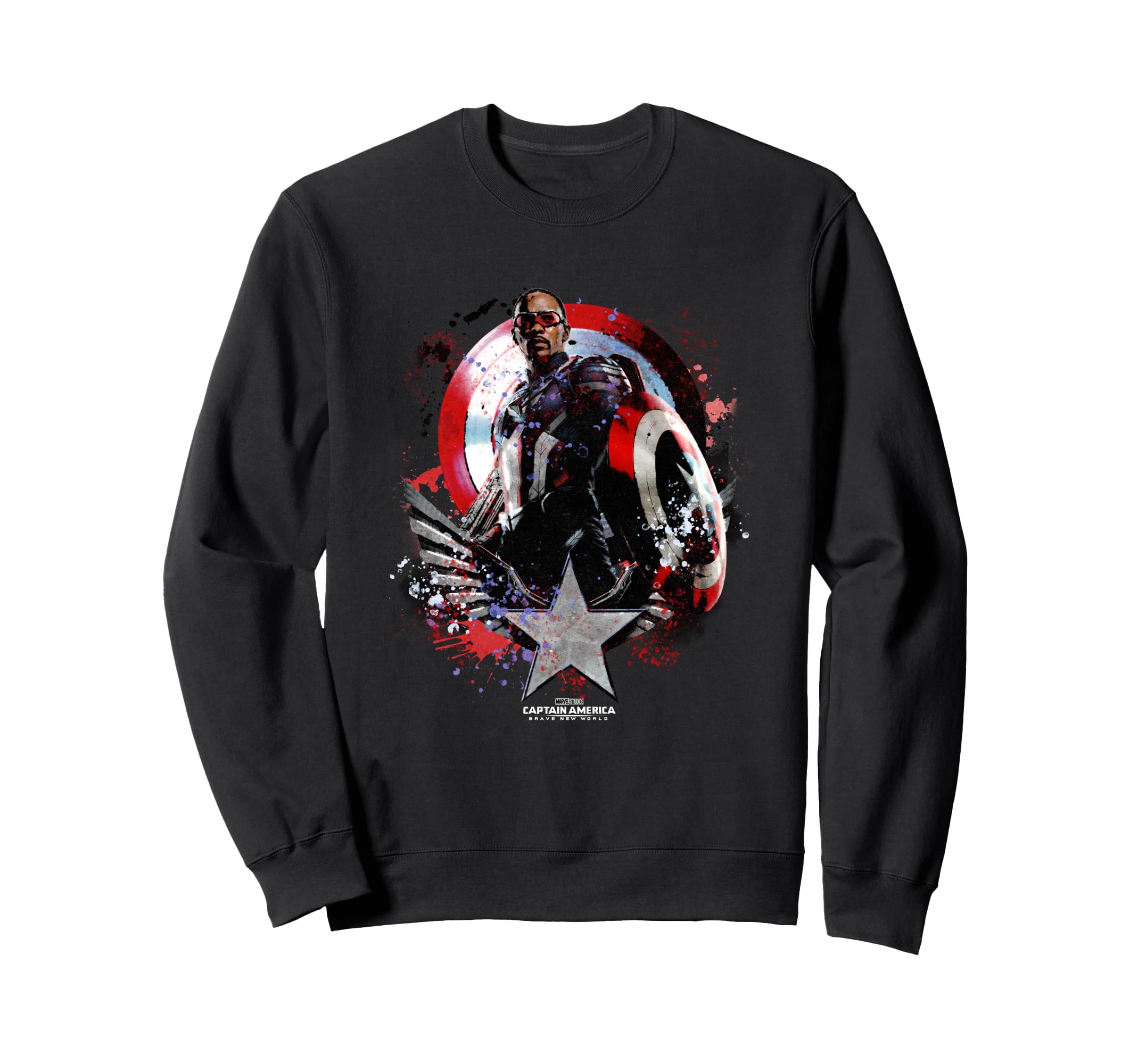

Marvel Captain America: Brave New World Sam Paint Splat Sweatshirt